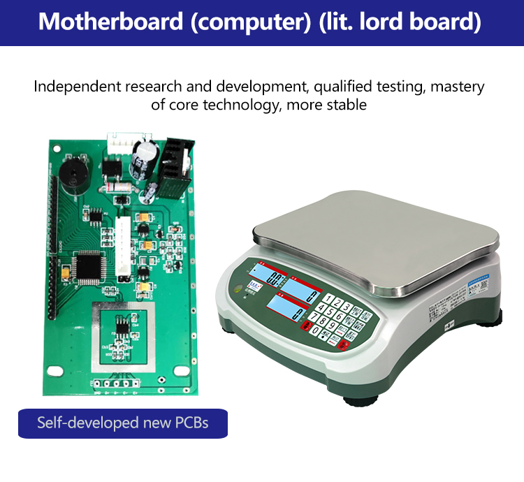 Industry Weighing Table Scale with LCD Display and Maximum Range of 75kg SOHE 2024