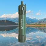 BPA Free Carbon Fiber Water Filter Straw 0.01 Micron Turbidity Reducing