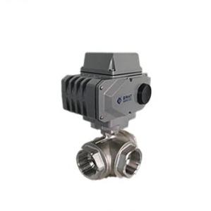 Quality SS Thread Connection Electric Control Valve Industrial 3 Way Electric Ball Valve wholesale