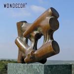 Abstract Bronze Outdoor Sculptures High Durable