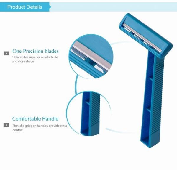 Women Body Single Blade Disposable Razor Stainless Steel / Plastic ISO