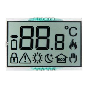 China TN Transmissive Positive Monochrome Segment LCD Display For Thermometer on sale