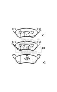 Quality European Voyager,Ceramic Brake Pad,D858,05019805AA,R wholesale