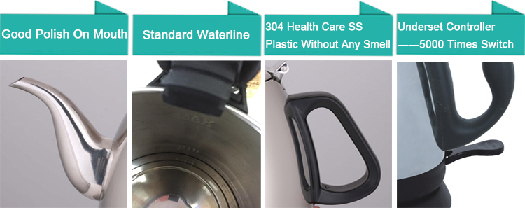 Safety Operate Small Capacity Electric Kettles Dry Boil Overheat Protecting