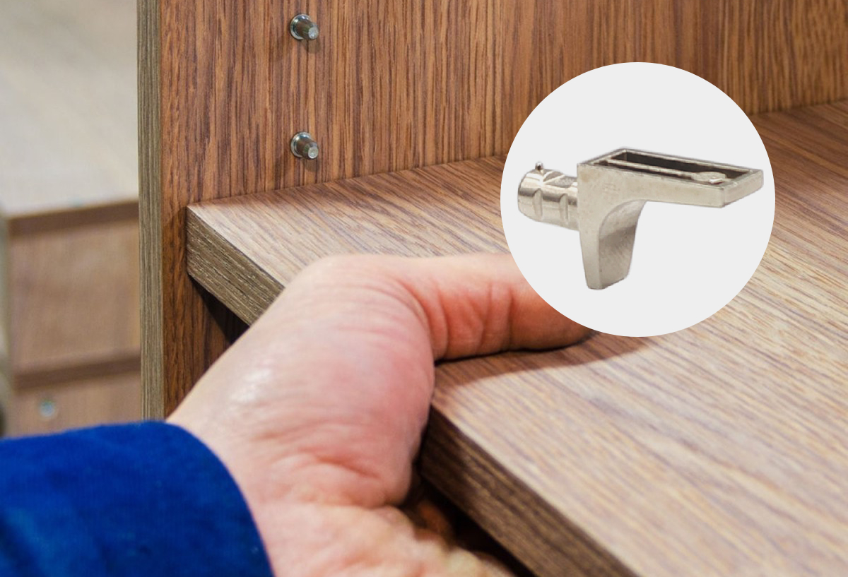 Rectangle 8mm Shelf Pins Zinc Alloy Metal Shelf Pins for Kitchen Cabinet