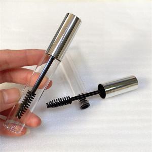 Quality 10ml Silver Empty Mascara Container Cosmetic Packaging With Wand Glitter wholesale