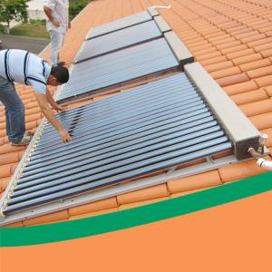 Quality 25 Tubes Non Pressurized Solar Water Heater Project Roof Solar Collector wholesale