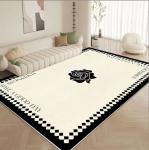 Fragrance Rectangle Living Room Floor Rugs Cashmere-Like Acrylic Yarns With