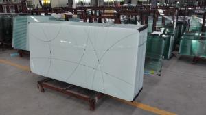 Quality Ceramic Printing Custom Tempered Glass Flat For Building Wall wholesale
