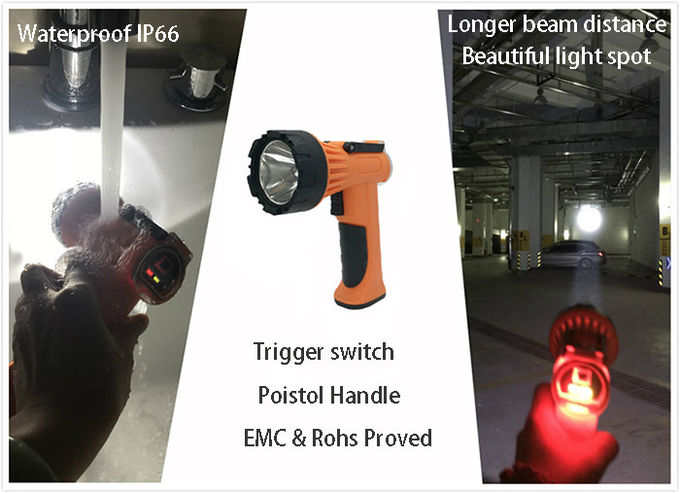 Battery Powered 200Lm 3W Rechargeable LED Spotlight