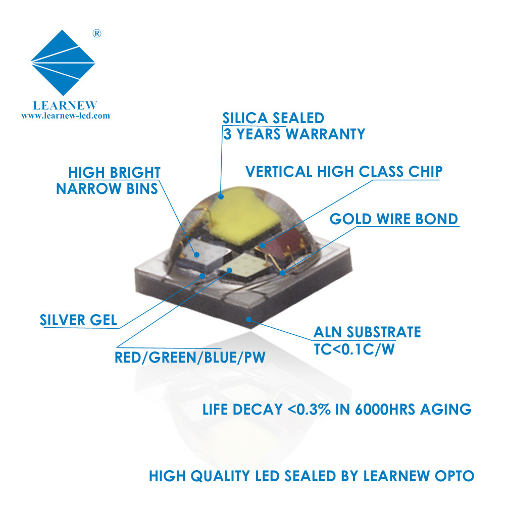 630nm 4W 350mA SMD LED Chips 3535 LED Chip For LED Stage Light