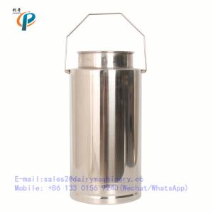 Quality 15 litre portable milker milking bucket, steel milking pail with lid, milking machine parts wholesale