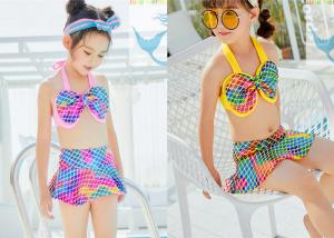Quality Ultra Soft Mermaid Tail Swimsuit , Toddler Girl Mermaid Swimsuit Salt Water Resistant wholesale