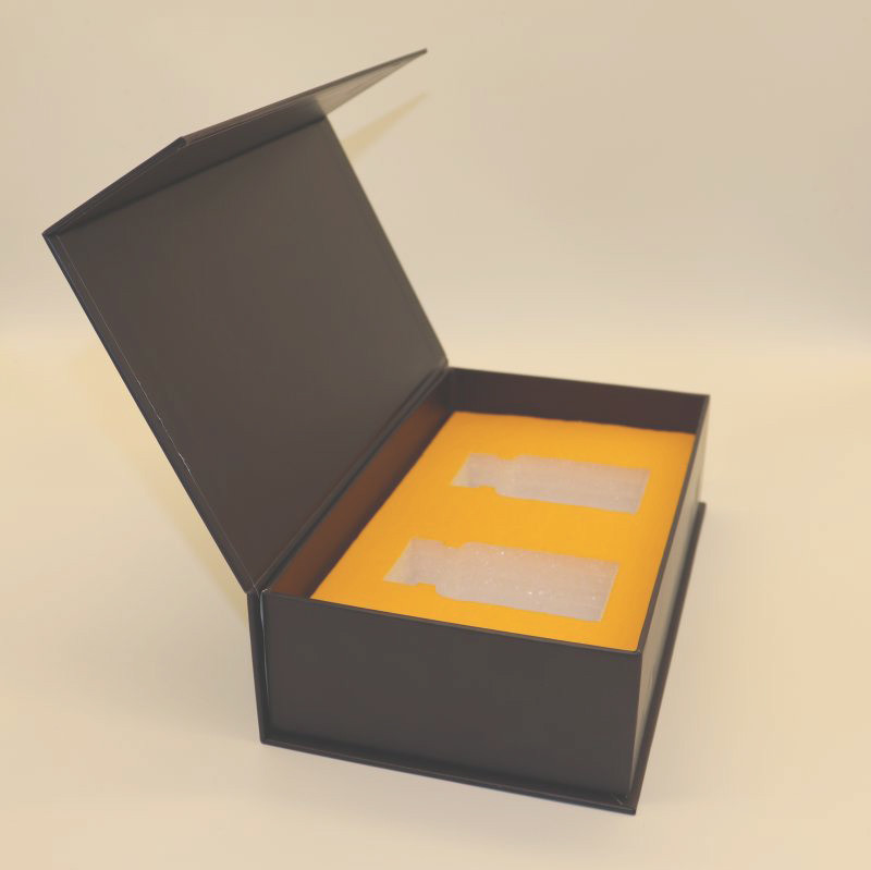 Folding Rigid Magnetic Gift Box and Packaging For Candy, material greyboard and coated paper