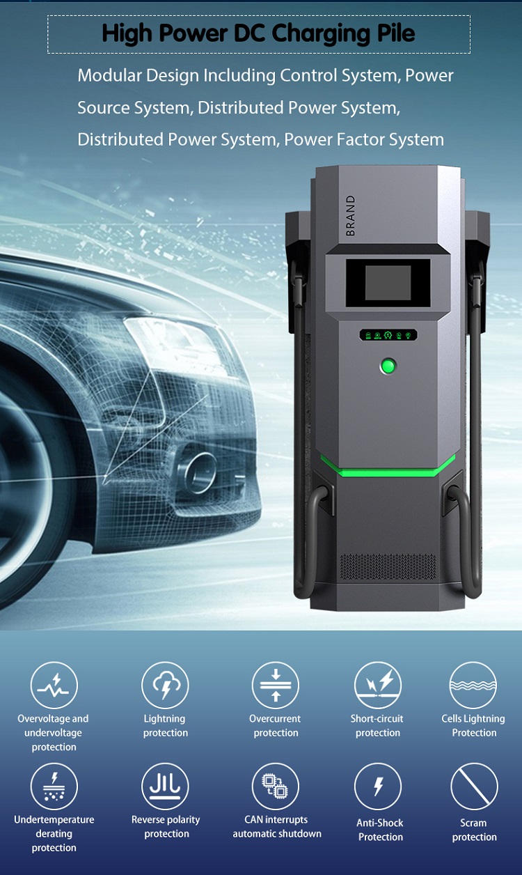 60KW GB/T Electric Car Ocpp Ev Fast Charger DC EV Charging Stations Output Current DC for Fast and Convenient Charging
