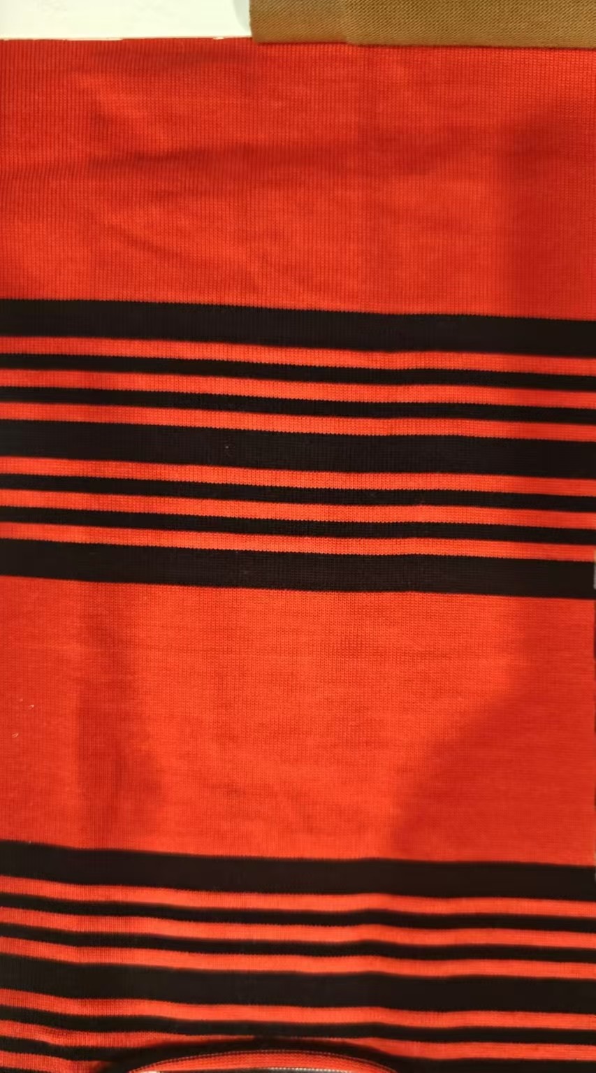 Smooth And Breathable Skin-Friendly Striped Material Fabric For Casual Wear