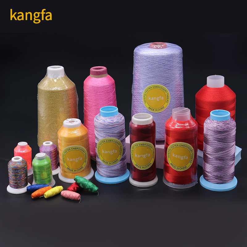 720 Colors 5000 Yard Filament Yarn Polyester/Viscose Embroidery Thread for Industrial