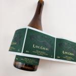 Custom PU Leather Label Wine Bottle Labels Silver Foil Leather Brand Tags For