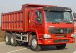 Heavy Duty dump Truck HOWO 6x4 tipper truck 20tons red color cabin overloading