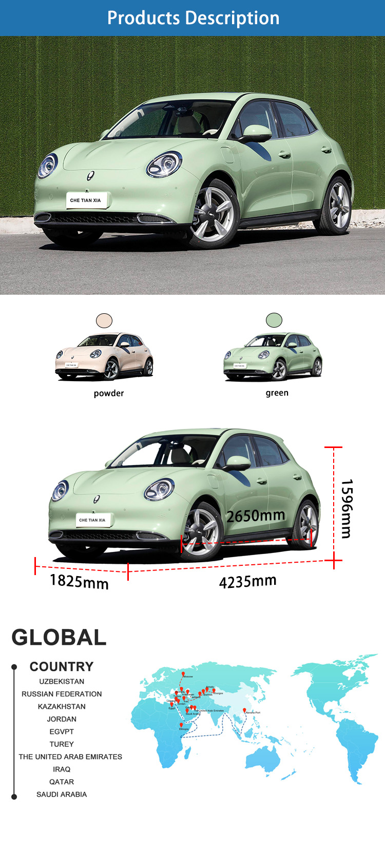 Ora Mini EV Cars Affordable 401KM Mini Electric Car For Adults