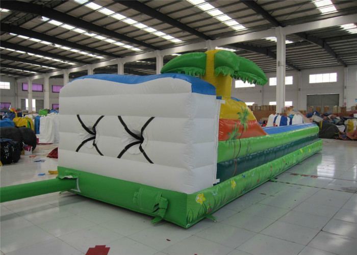 Attractive Inflatable Bungee Jump / Runway , Kindergarten Baby Bungee Run Bounce House