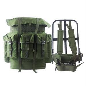 Quality Aluminum Frame 50L Green Backpack for Outdoor Sports and Exploration wholesale