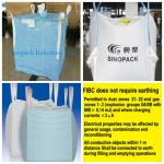 Baffle design dangerous chemical powder Storage Antistatic Fibc with sift