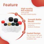 Food Grade Plastic Seasoning Bottles PET Pepper Spice Grinder Bottle