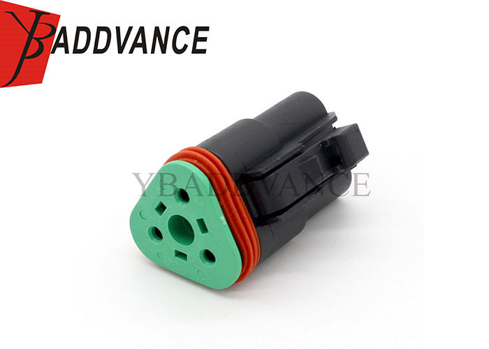 DT06-3S-E004 Deutsch Automotive Connectors DT 3 Way Black Female Plug Connector