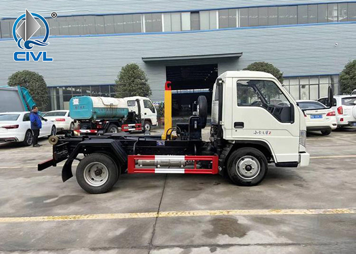 4/6/8m3 Hook Arm Garbage Truck New Rubbish Truck / JAC ISUZU Dustbin Lorry Dumpcart Vehicle 4m3 Hook Arm Garbage Truck