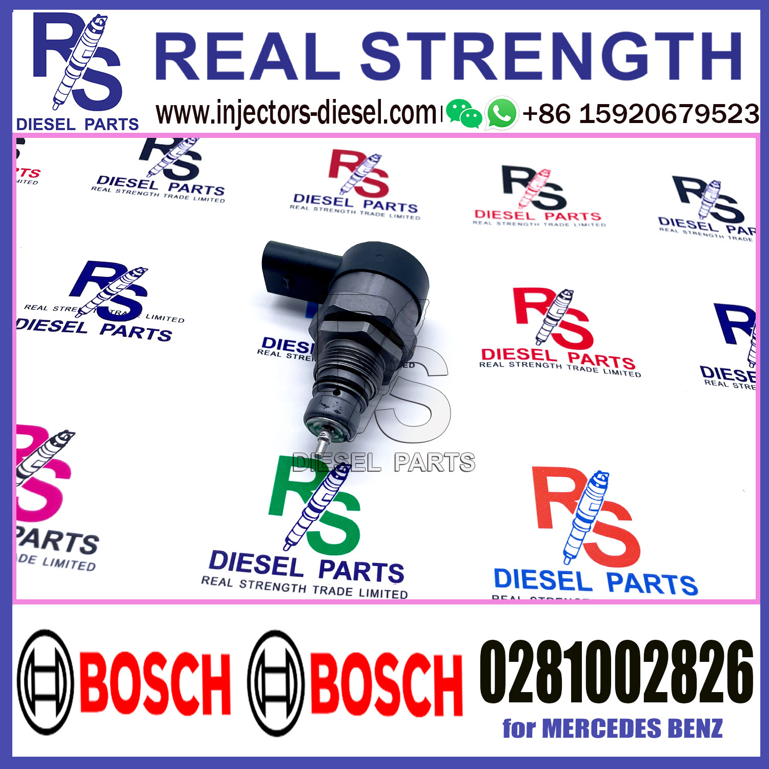 BOSCH Control Valve 0281002826 DRV Regulator Solenoid 0281002826 for Mercedes-Benz