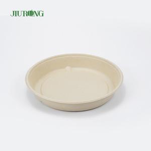 Quality Disposable Sugarcane Food Container Hamburger Bagasse Paper Tray wholesale