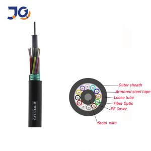 Quality Anti-Rodent Fiber Optic Cable 48 96 144 Core Fiber Optic GYTS Armored Optical Fiber Cable wholesale