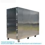 3 Drawers Corpse Freezer Bodies Mortuary Refrigerators Morgue Refrigerator With