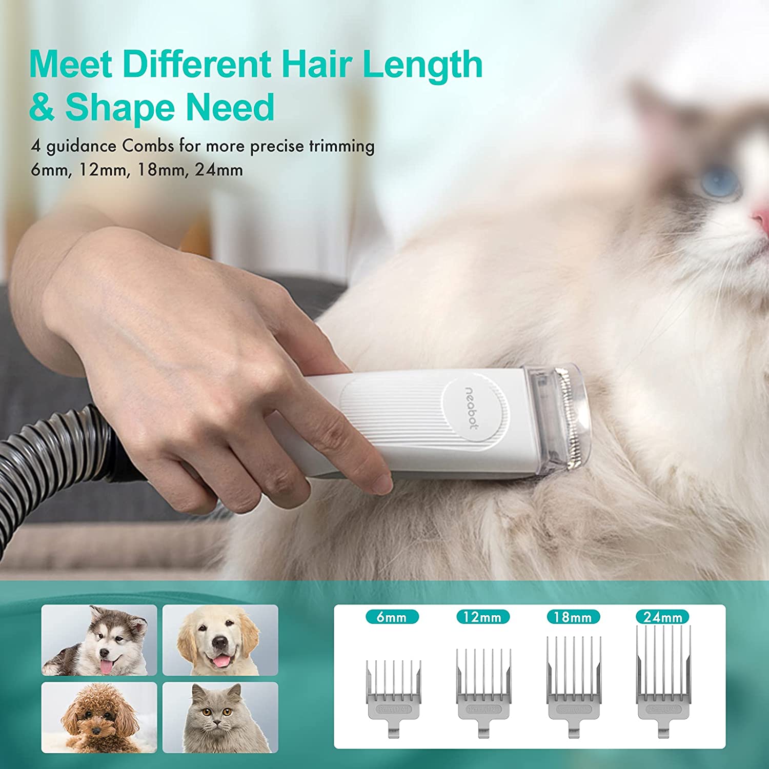 Pet Grooming Kit Low db Vacuum Cleaner Trimmers Blades Charging Time Not Applicable