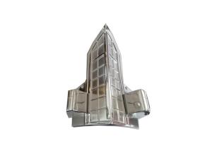 Quality Silver Cross Decoration Coffin Parts Steel Bars For Funeral Casket wholesale