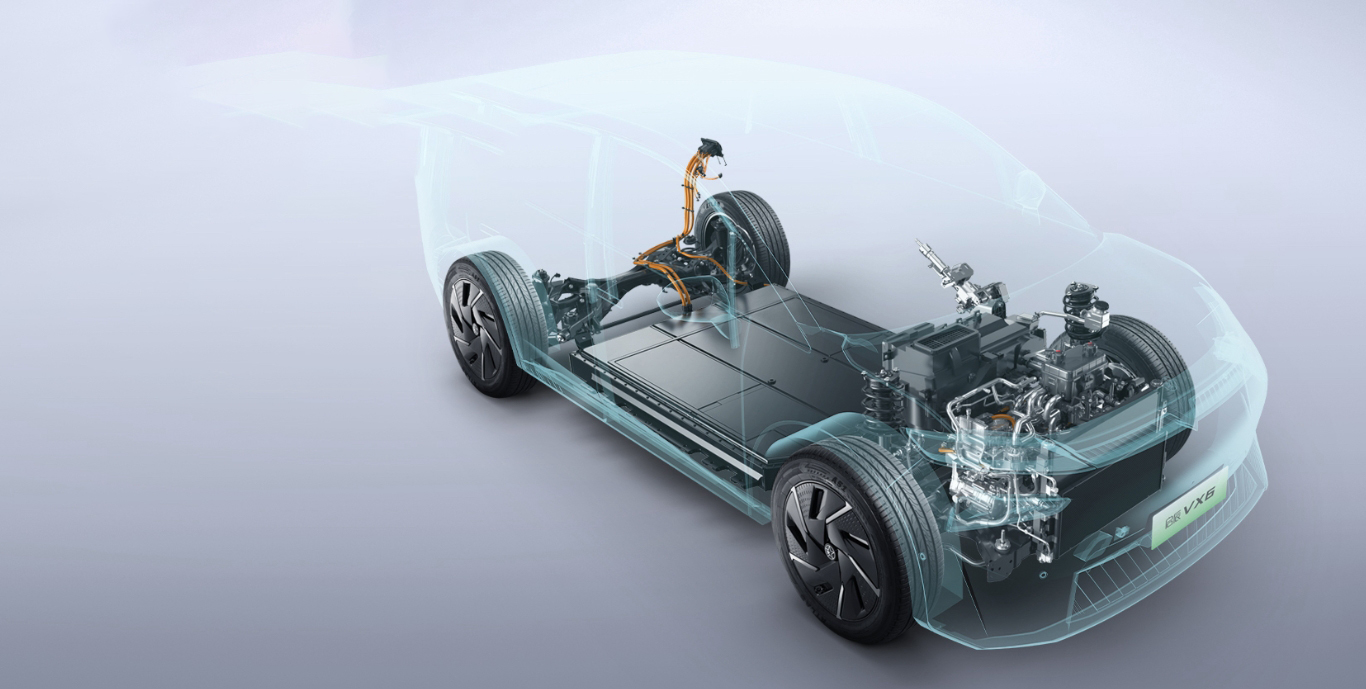 Venucia VX6 Electric Car High Speed Electric Vehicles with Max Speed 165km/h at 2850mm Wheelbase