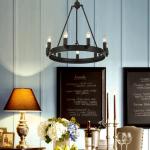 Vintage Chandelier Loft For Living Room Bedroom Kitchen Indoor LED Nordic Retro