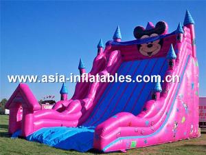 Quality Outdoor Kids Games, Giant Inflatable Mickey Mouse Slide wholesale