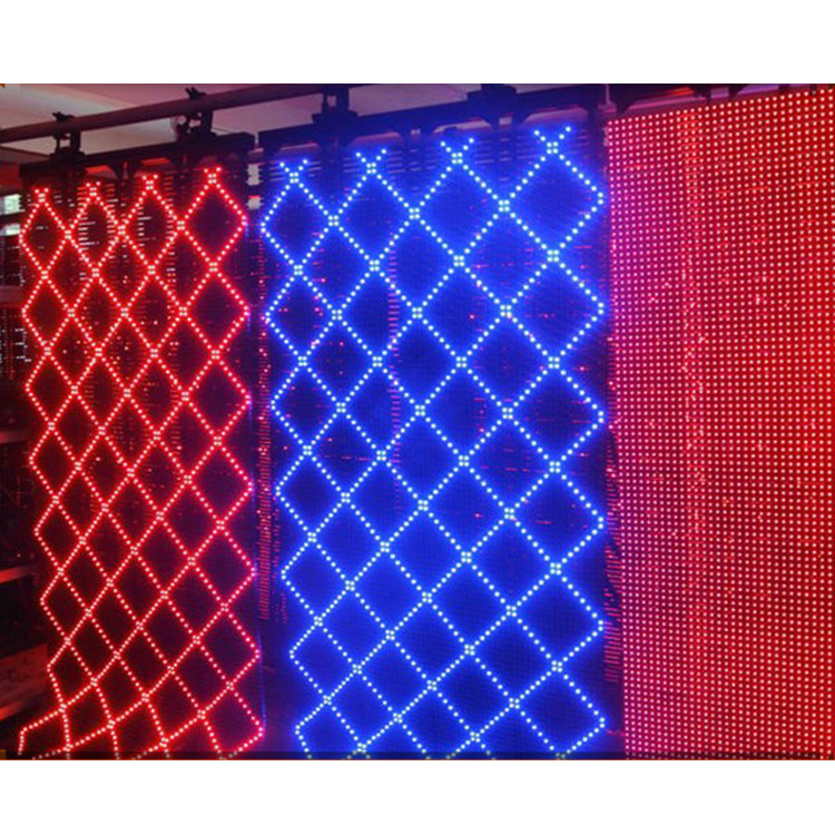 Slim Led Curtain Foldable P10 Outdoor Transparent LED Display
