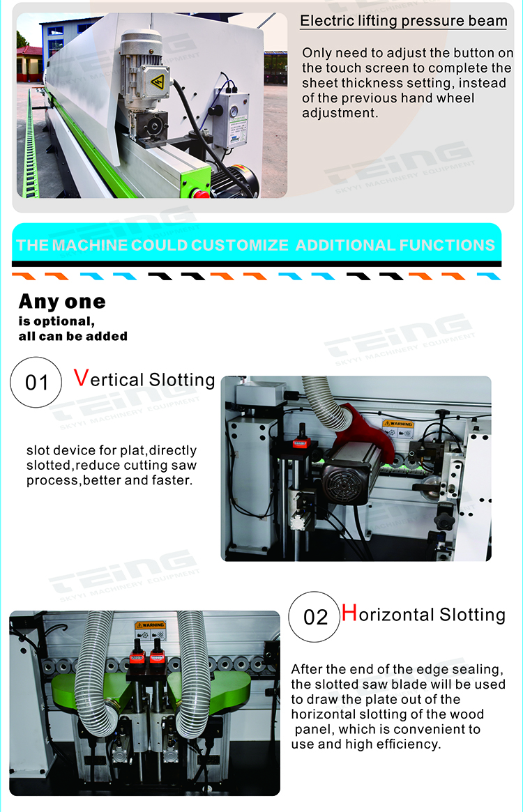 SKDT630 Automatic Pre Milling Edge Banding Machine for Panel Furniture at 380V/220V