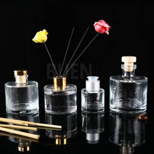 Quality Screw Cap Round Glass Aroma Diffuser Bottle , 100ml Reed Diffuser Bottle wholesale