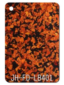Quality 1.2g/cm3 Orange Black Glitter Acrylic Sheets 1850x1040mm Hotel Decor wholesale