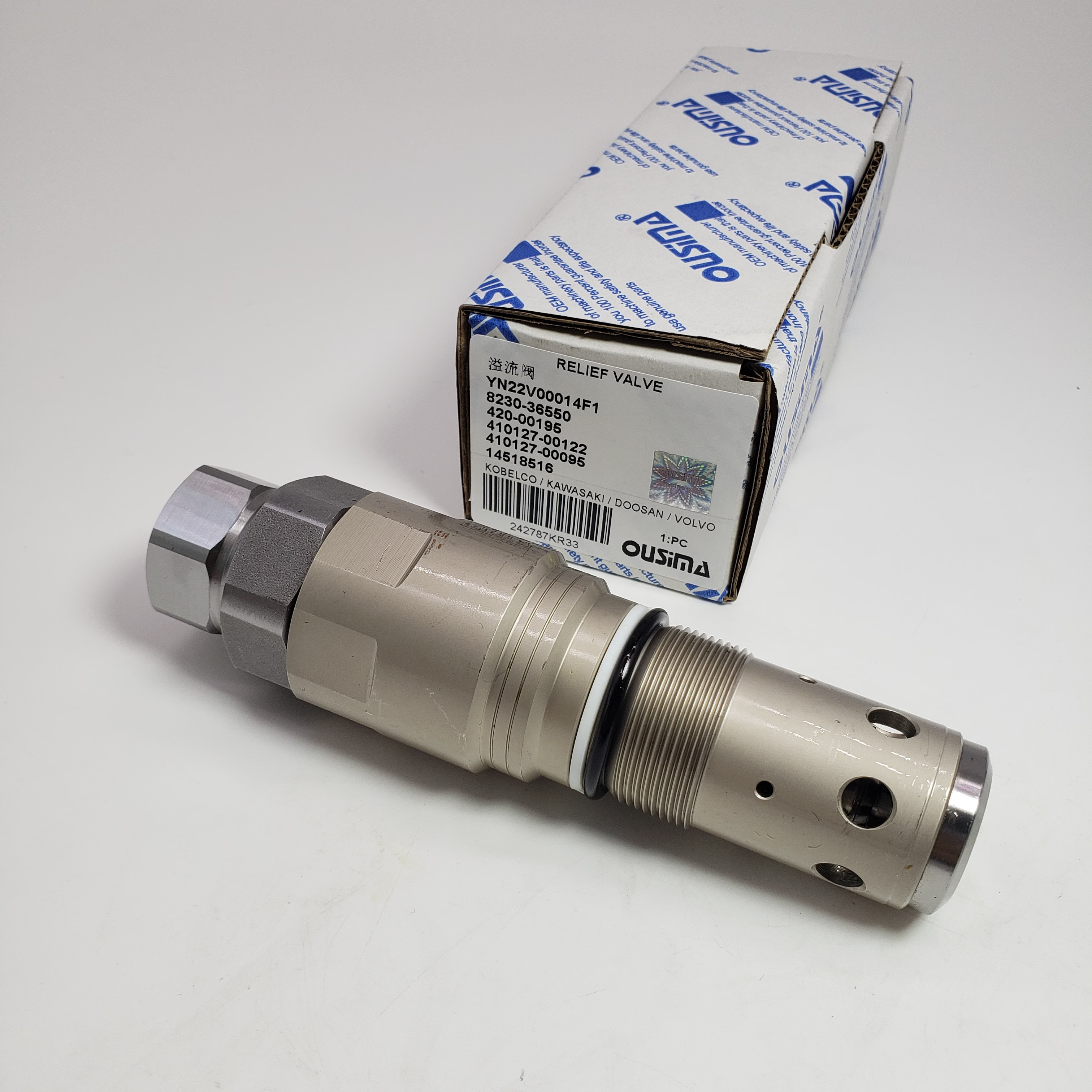 Relief Valve Assembly YN22V00014F1 8230-36550 420-00195 410127-00122 4101 For KOBELCO SK200LC-6 SK250-8 SK3030-8 SK350-8