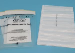 Quality ai650® 95 kPa Clear Biohazard Bags For Blood And Urine Tube specimen Transport wholesale