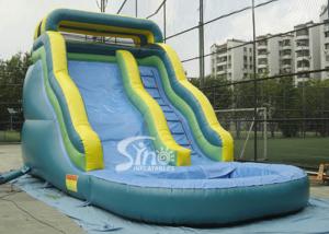 Quality 17 feet Front load tropical kids inflatable water slide with 3 years limited warranty wholesale