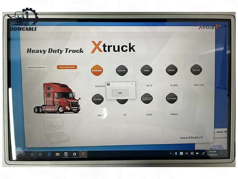 FZ G1 Tablet Diagnostic Tool X Trunk Y009 Applicable To Heavy-duty Truck Excavator Structure Diesel Engine OBD2 Scanner Adapter