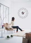 Removable Heart Style Vinyl Wall Sticker Clock For Decoration 10A075