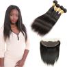 Buy cheap Double - Drawn Strong Weft Indian Human Hair Bundles 13 * 4 Lace Frontal from wholesalers