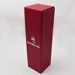 Eco Friendly Wine Bottle Gift Box Foldable Red Luxury Paper Board